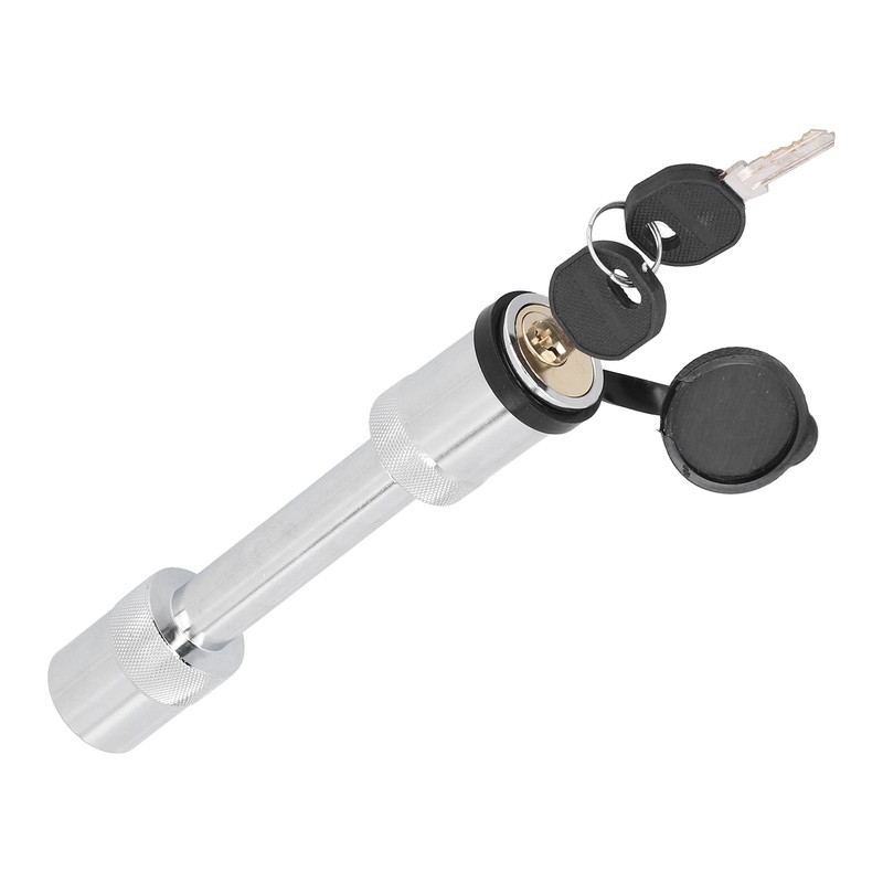 Barbell-Style Hitch Pin Anti-Theft Tow Receiver Locking Coupler with 2