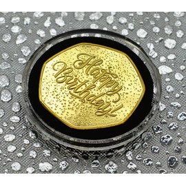 The Commemorative Coin Company 18th Birthday 24ct Gold Commemorative in Capsule. Gift/Present Congratulations/Party/Celebration/Ideas. Celebrating 18 Years