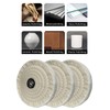 Extra Thick (60 Ply) 6 Inch White & Yellow Buffing