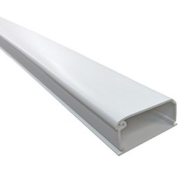 Electriduct Extra Large Latching Cable Raceway - 2" x 1" Channel (2100 Series) - 1 Stick - 45 Inch Long - White