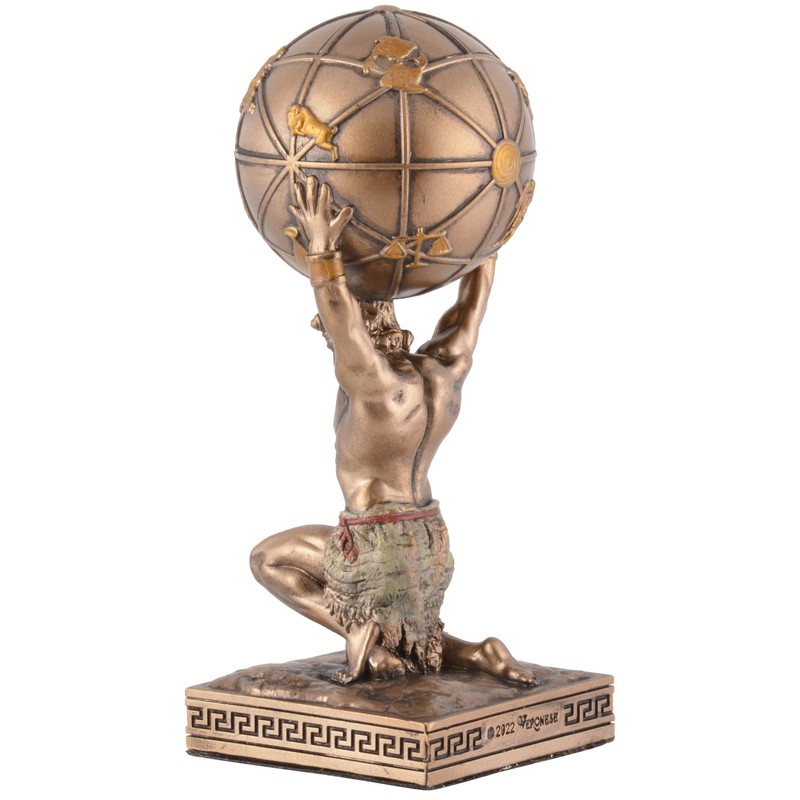 Miniature Figurine Greek God Atlas - Made of Artificial Stone,