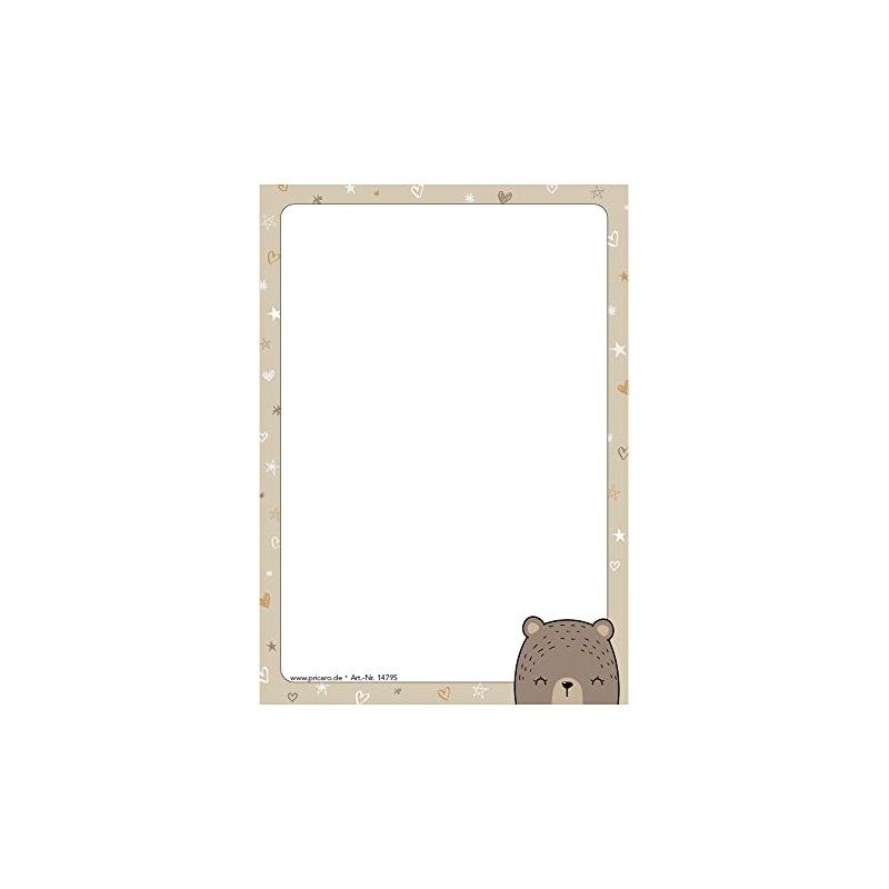 PRICARO Grizzly Bear A6 Notepad (Pack of 5)