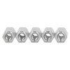 20PCS Hex Coupling Nuts 304 Stainless Steel Long Fine Thread