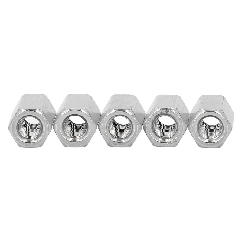 20PCS Hex Coupling Nuts 304 Stainless Steel Long Fine Thread
