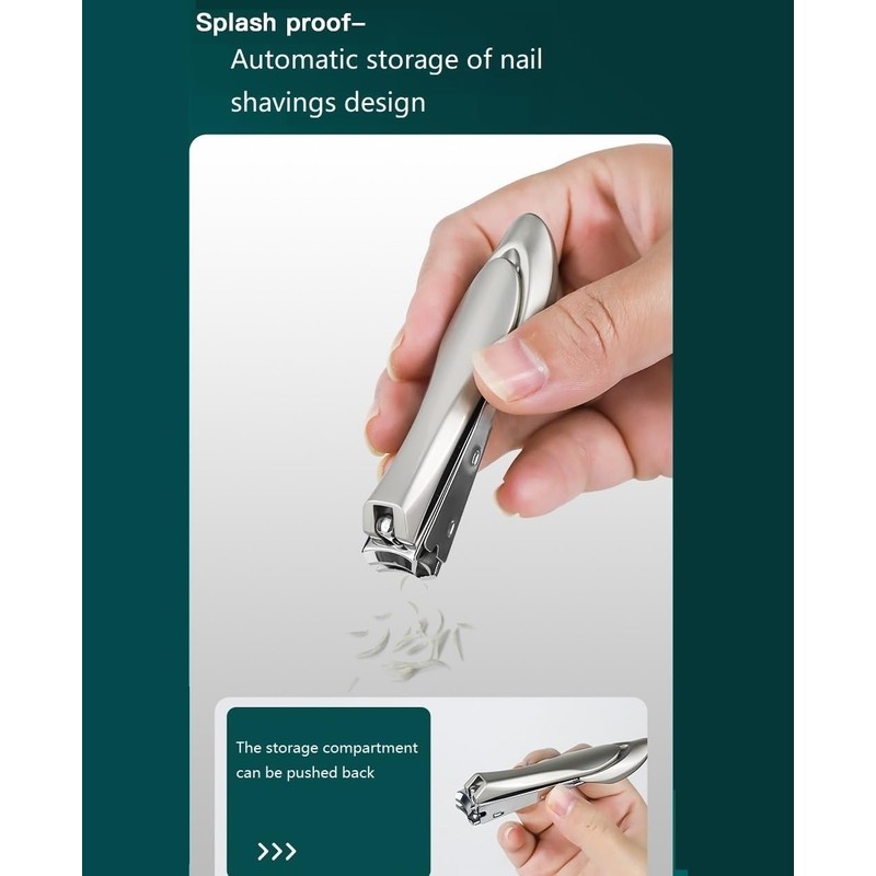 ztpato Anti-Splash Sharp self-Collecting Manicure Tools, Nail Scissors, Nail Clippers