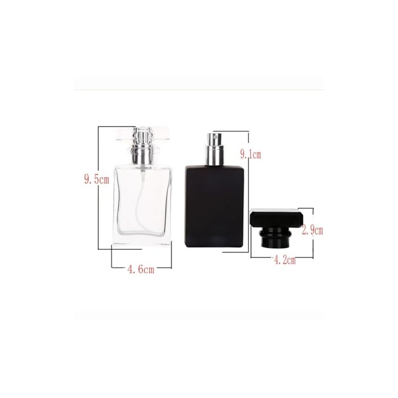 Foraineam 8 Pack 30ml / 1 oz. Black Refillable Perfume