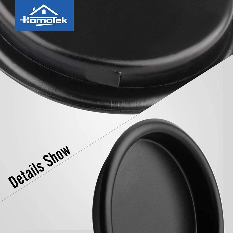 HOMOTEK 4 Pack Closet Door Finger Pull 2-1/16”, Easy Snap