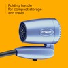 Conair Dual Voltage Hair Dryer, Compact Folding Handle Design, 1600W