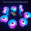 6pcs Computer Case Fan 120mm Ultra Quiet Adjustable Color RGB