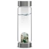 VitaJuwel ViA Forever Young Crystal Water Bottle with Aventurine, Aquamarine,