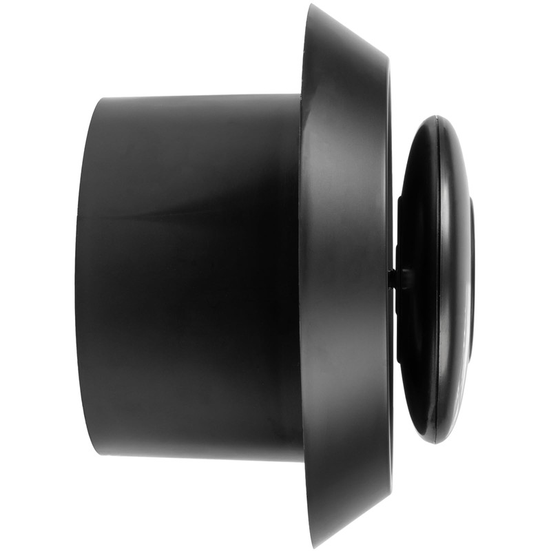 Vent Systems 4" Inch Black Plastic Universal Diffuser - Round