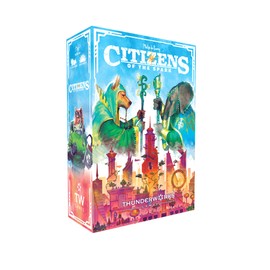 Citizens of The Spark Board Game | Strategy Card-Drafting Game of Clever Combos | Competitive Tableau Builder | Fantasy Sci-fi Animals | 1-5 Players Ages 14+ | 45-60 Minutes | Thunderworks Games