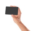 Blank Cards, Black, Matt, Food-Safe, Pack of 1, Plastic Cards,