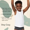 Feathers Boys White Tank 100% Cotton Super Soft Tagless Undershirts