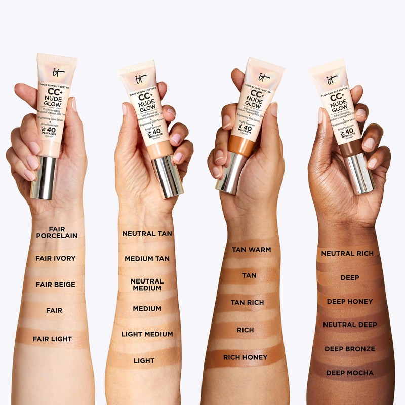 IT Cosmetics CC+ Nude Glow (Fair Ivory) - Lightweight Foundation