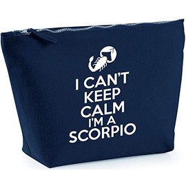 Hippowarehouse I can't keep calm I'm a scorpio printed make up cosmetic wash bag 18x19x9cm