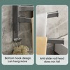 Black Swivel Towel Bar Punch Free Bathroom Towel Rack Wall