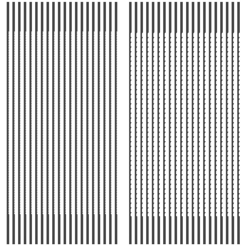 40Pcs Plain End Scroll Saw Blade Set 5inch High Carbon