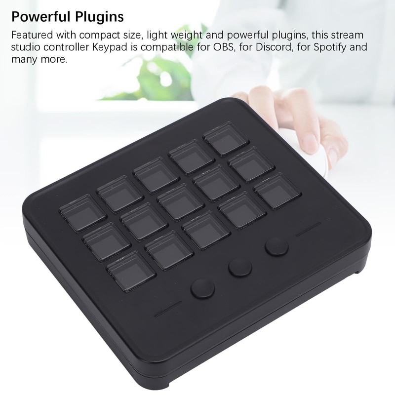 Studio Controller with 15 Customizable LCD Keys – Gaming Macro