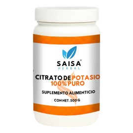 Suplemento De Citrato De Potasio En Polvo 500 G