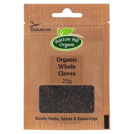 Organic Whole Cloves 25g by Hatton Hill Organic | Rich, Aromatic, and Versatile Spice for Sweet & Savoury Dishes