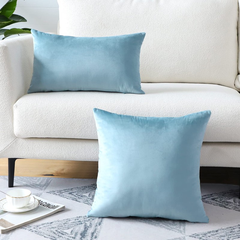Artscope Luxury Velvet Pillow Covers Super Soft Decorative Square Throw