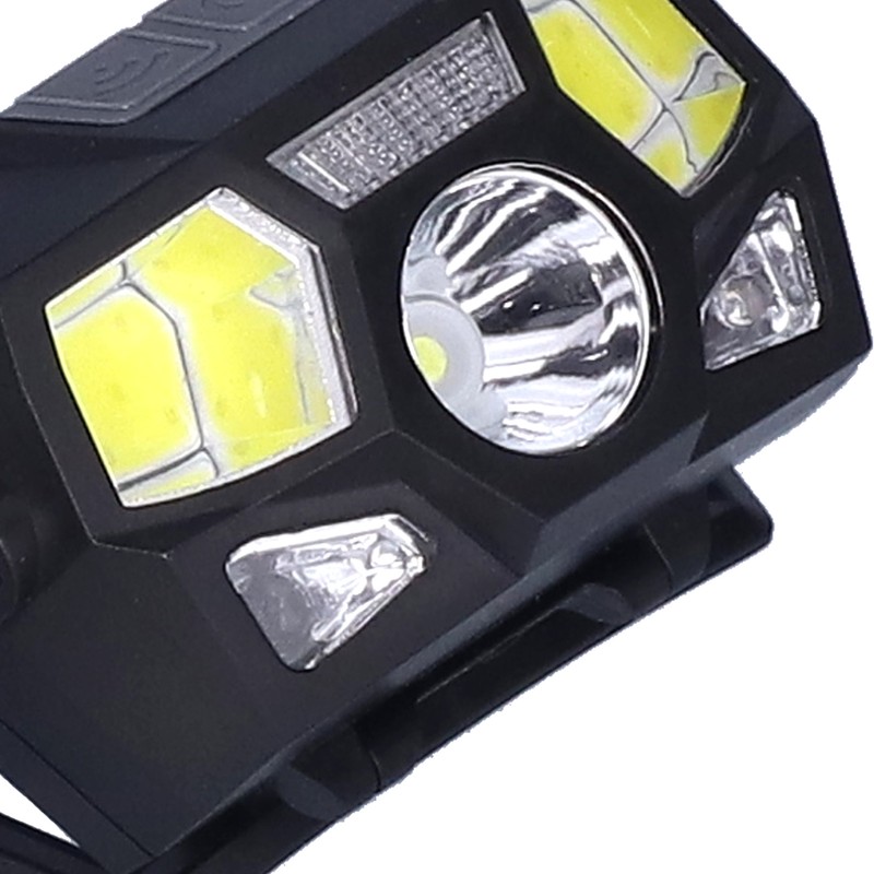 Head Lamp High Brightness Long Battery Life Sensor Switches 60