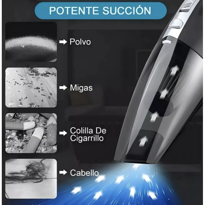 Aspirador De Mano Portátil Para Hogar Y Automóvil