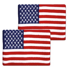 Unique Sports American Flag 4-inch USA Wristbands