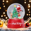 VCUTEKA Snow Globe, Christmas Snow Globe Rotating Musical Snow Globes