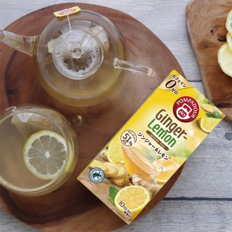 Pompador Ginger & Lemon Set of 12 Tea Bags