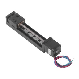 Mesa deslizante de carrera de 100 mm, Riel lineal de 3.937 in, eje de movimiento lineal de un solo riel X Y Z, Actuador de escenario lineal con rieles lineales cuadrados Utilizado en enrutador CNC DIY