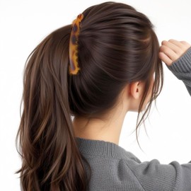 Andibro Pack of 4 Large Banana Hair Clips, Ponytail Hair Clips, Vintage Banana Clips, Grip Combs, Women's High Quality Robust Hair Accessories for Women and Girls