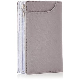 Ultima Tokyo No.17346 Bi-Fold Wallet, Cowhide Leather, Holds 12 Cards, Lightweight, Gray x Ice Gray