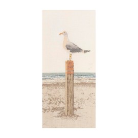 Thea Gouverneur - Cross Stitch Kit - Seagull - Linen - 32 Count - For Adults - 1062