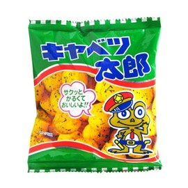 Kyabetsutaro Japanese Sauce Taste Snack 0.5oz 10Bags Frog kadou Ninjapo