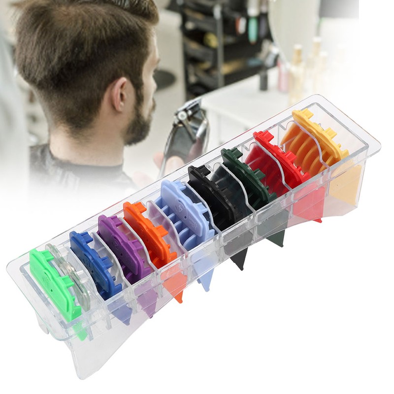 10pcs Limit Combs Hair Cutting Clipper Magnetic Guide Tools Barber