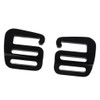 yuksok 2pcs Backpack g Shaped Hook Webbing Buckle Hardware, Lightweight
