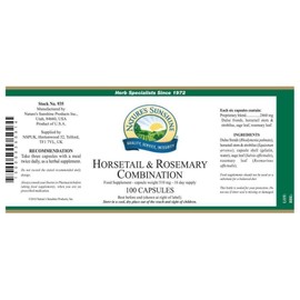 Nature's Sunshine Horsetail & Rosemary Combination - 100 Capsules - for Hair, Skin & Nails, Each Serving Contains 2,460mg of Horsetail, Rosemary & Sage