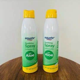 Equate Soothing Continuous Mist Spray With Aloe Lot Of 2 Sealed, 6.3 Oz