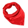 YiyiLai Simple Neckerchief, Plain, Faux Silk, Office Scarf, Square, Formal
