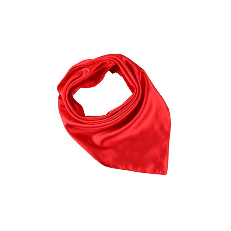 YiyiLai Simple Neckerchief, Plain, Faux Silk, Office Scarf, Square, Formal