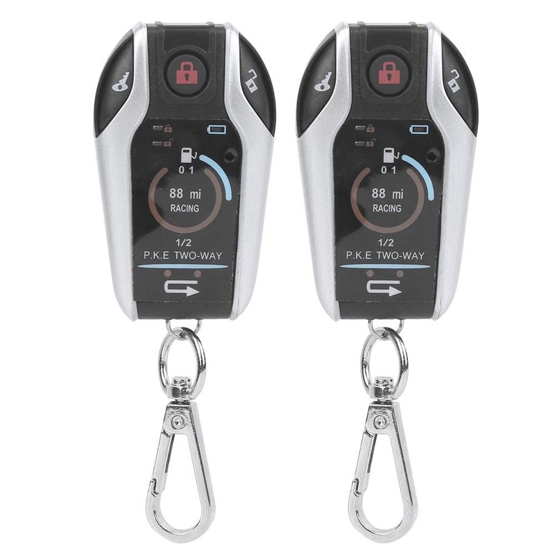 Qiilu 12V 2 Way Motorcycle Security Alarm System with Remote