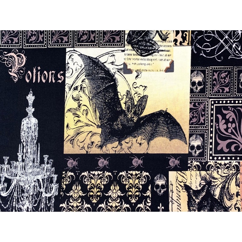 Nevermore Collage Michael Miller Fabric - Yard (Yard)