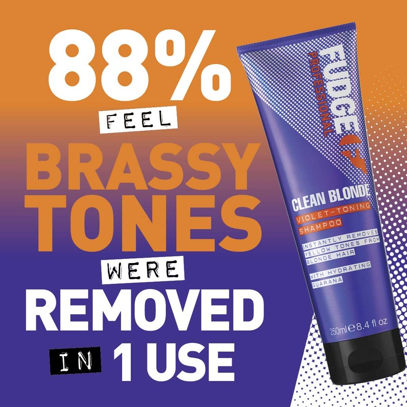 HATOLDLIY Fudge Clean Blonde Violet-Toning Shampoo 8.4 oz, Black, (100104033)