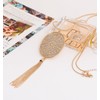 MOLOCH Long Necklaces For Woman Disk Circle Pendant Necklaces Tassel