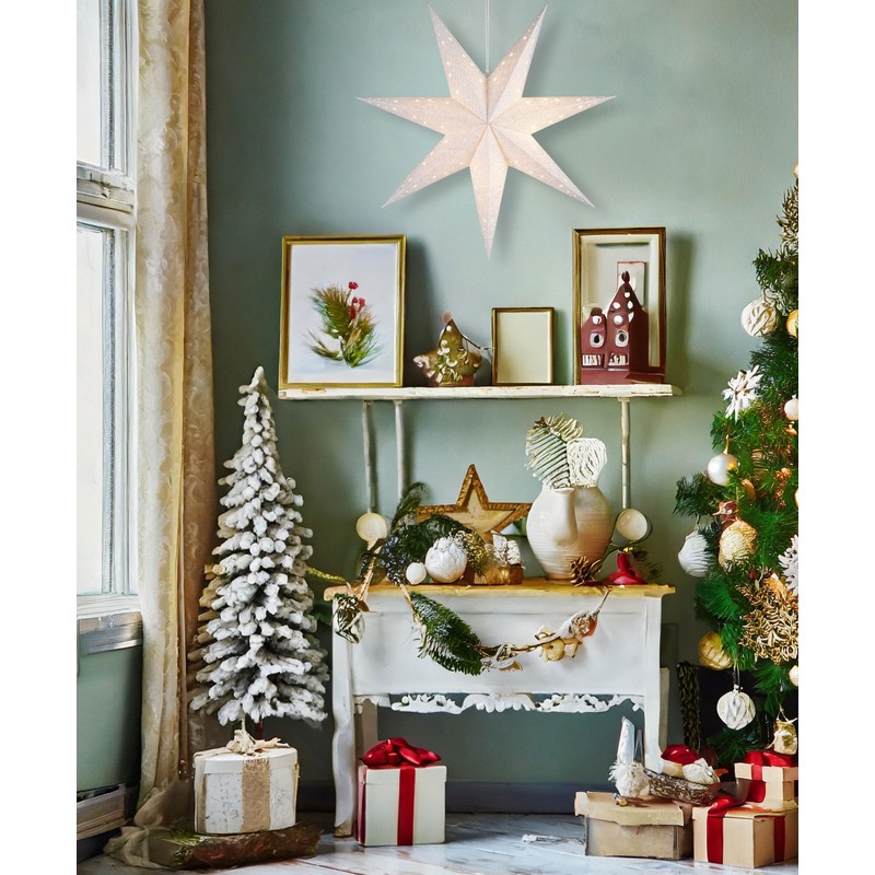 BRUBAKER Christmas Star for Hanging with E14 Socket - 60