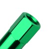 Green 20 PCS M12x1.5 Lug Nuts 60mm Extended Tuner Aluminum