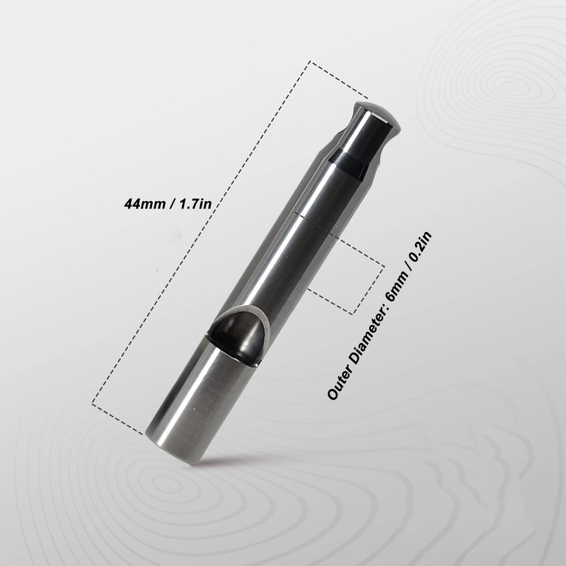 Outdoor Emergency Whistle Titanium Alloy EDC Whistle Pendant Necklace for