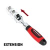 Powerbuilt Dual Size Extendable Ratchet, 1/4-Inch and 3/8-Inch Drive, 72